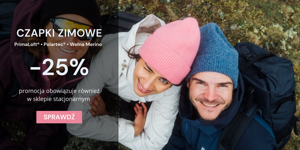 wyprzedaż czapek zimowych