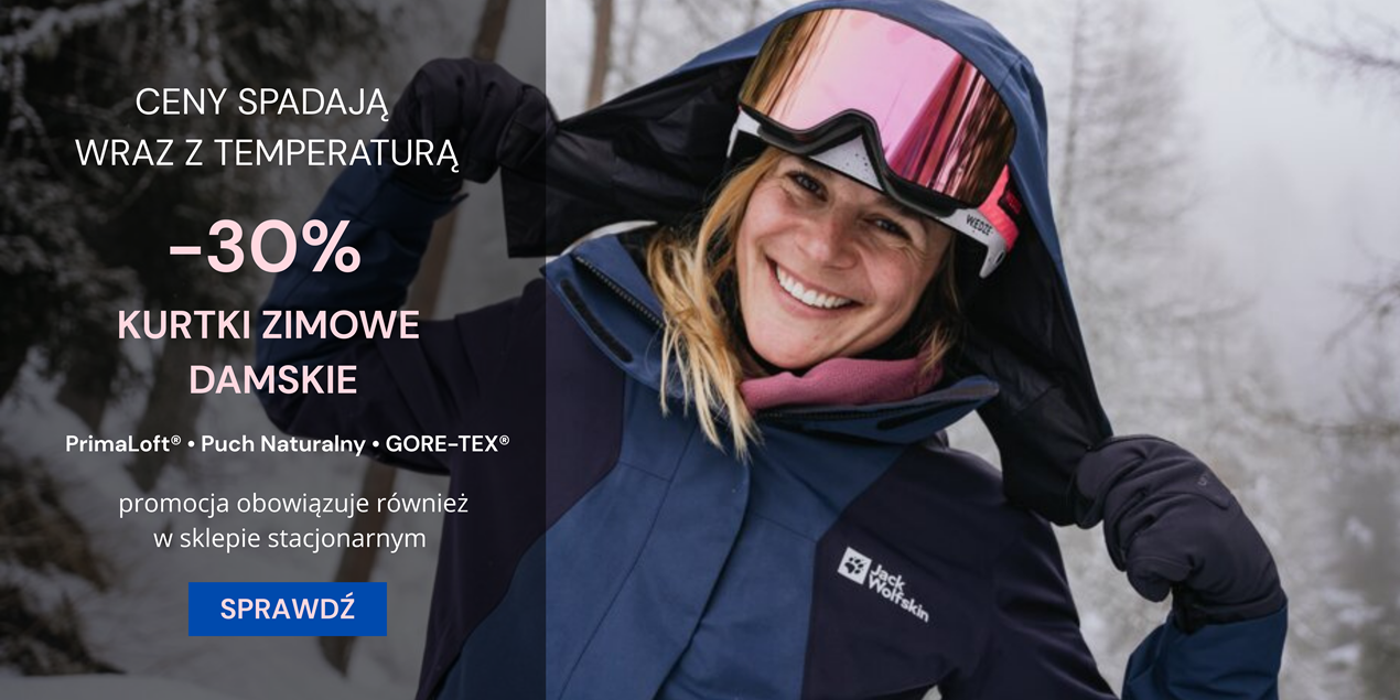promocja kurtki zimowe górskie damskie