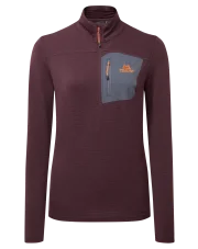 Bluza damska Mountain Eqiupment LUMIKO ZIP-T raisin ombre
