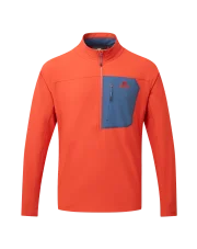 Bluza męska Mountain Equipment ARROW ZIP red rock dust